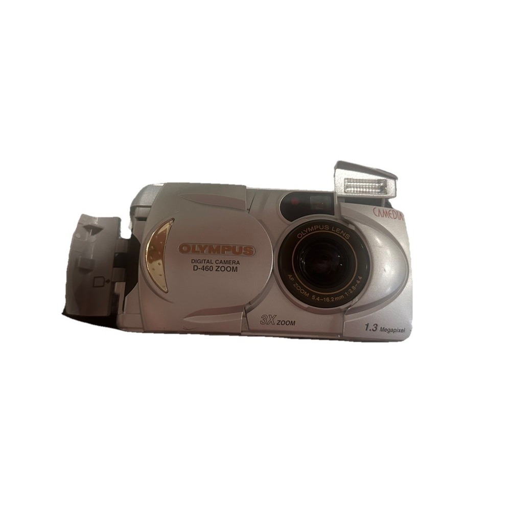 Olympus CAMEDIA D-460 Zoom 1.3MP Digital Camera - Silver With Card WORKS